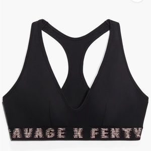 Fenty Forever Savage Black Bralette (All Over Black Print) 2X $20